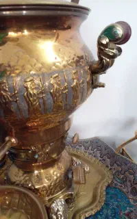 سماور گازی طلایی