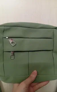 کیف سبز چهارزیپ منگو در حد نو
