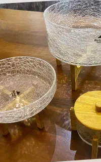 ظروف پذیرایی شیشه ای