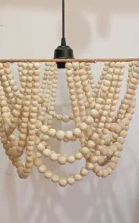 لوستر مهره چوبی