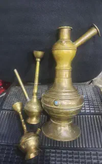 سه عدد چلیم برنجی قدیمی