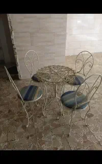 میز وصندلی فرفورژه سفارشی ساخت