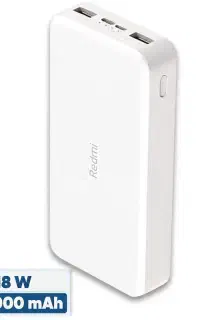 دو عدد پاوربانک شیائومی مدل Redmi PB200LZM و شارژر