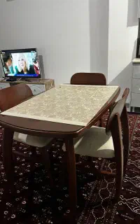میز چهار نفره چوب راش