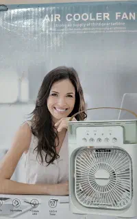 پنکه رومیزی (Air Cooler Fan) - در حد نو با کارتن