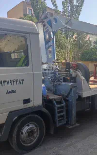 خدمات جرثقیل کفی همراه با سبد بالا بر(شبانه روزی)
