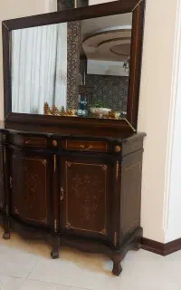 آیینه و کنسول کامل چوب