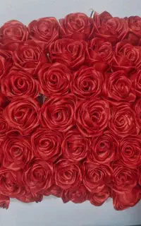 گل های رز قرمز ربانی مصنوعی