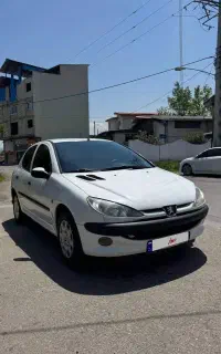 پژو۲۰۶ سفید مدل ۹۶ تیپ ۲