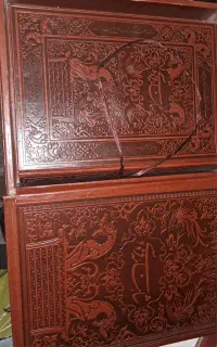 کتاب شاهنامه جلد چرمی نایاب