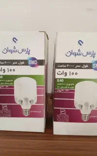 دو عدد لامپ ۱۰۰ وات