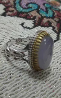 انگشتر نقره عقیق سوسنی
