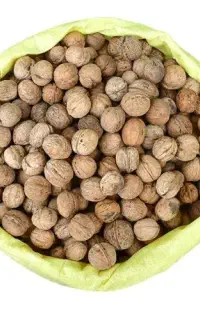 گردو و ذغال اخته خشک
