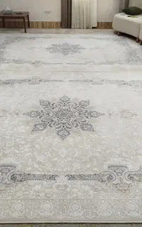 دو عدد فرش ۹متری ۱۰۰۰شانه گل برجسته بهمراه قالیچه