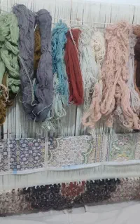 فرش نیمه کاری مسند خوی