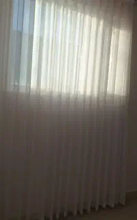 پرده حریره سفید مینیمال