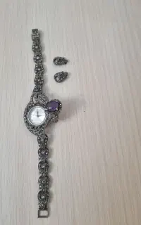 انگشتر و ساعت نقره نو