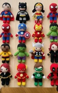 بافت عروسک از روی شخصیت های کارتونی