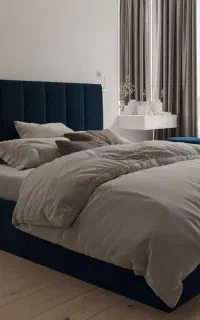 خواب سبز / تخت خواب باکس مدرن با تاج پشتی