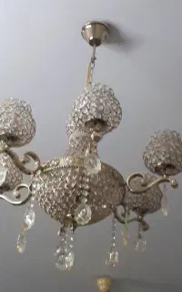دوعدد لوستر فلزی سالم