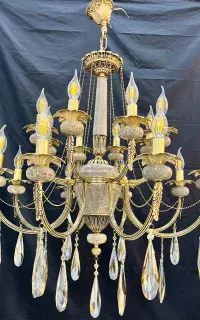 لوستر و آویز برنز