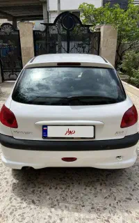 پژو ۲۰۶ بی رنگ ۹۷ تمیز