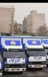 باربری اتوبار کامیون نیسان کارگر بسته بندی