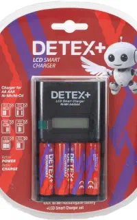 شارژر باتری قلم LCDدار Detex+ - AA