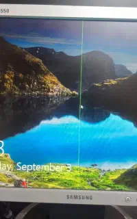 صفحه نمایش یک خط دارد