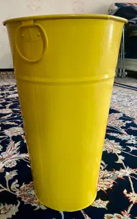 گلدان دکوری مدل سطل فلزی