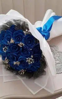 دسته گل رز ربانی