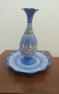 دیس و جام مینا کاری