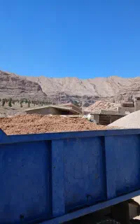 حمل ناخاله .ماسه .سیمان .سنگ لاشه .