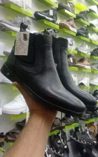نیم بوت چرم طبیعی