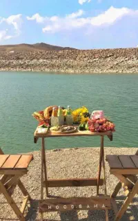 میزو صندلی چوبی تاشو غذاخوری/عاشقانه/آشپزخانه/تراس