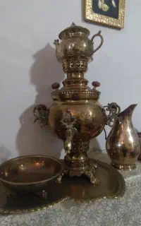 سماور و پاسماوری برنجی