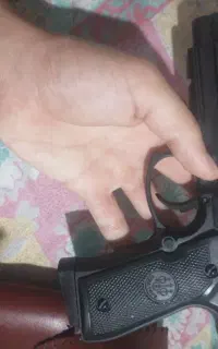 تفنگ اسباب بازی مدل c19 به همراه غلاف چرمی