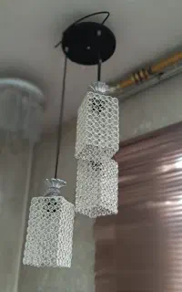 لوستر آشپز خونه سه شاخه مربع