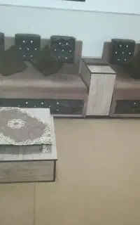 مبل قهوه ای ال