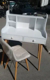میز تحریر ، کتابخانه ،مطالعه،لب تاپ پیانوایی صندلی