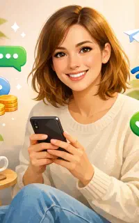 کار در منزل با گوشی.