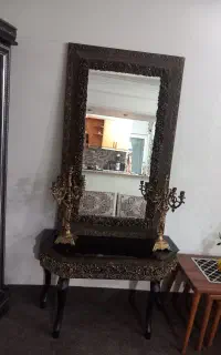 آینه کنسول با جا شمعی