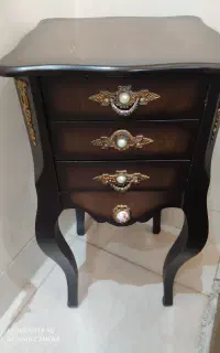 میز تلفن سه کشویی