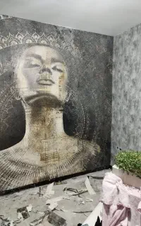 کابینت کاغذدیواری قرنیز نقاشی ساختمان ترمووال..