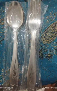 ست قاشق چنگال استیل با قیمت عمده و تکی