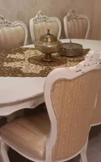 میز ناهار خوری ۸ نفره به هراه صندلی