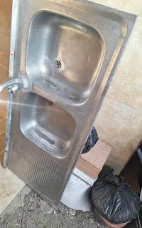 سینک آشپزخانه دو لگنه دسته دوم