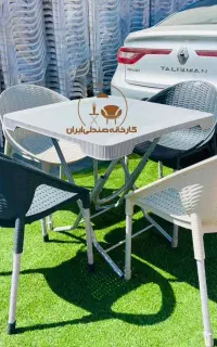 میز و صندلی پلاستیکی طرح شهرزاده ناهارخوری غذاخوری