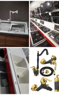 اسباب اثاثیه آشپزخانه/هودگاز سینک شیرالات عمده وتک