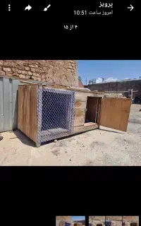 لانه چوبی برای مرغ وخروس وکبوتر